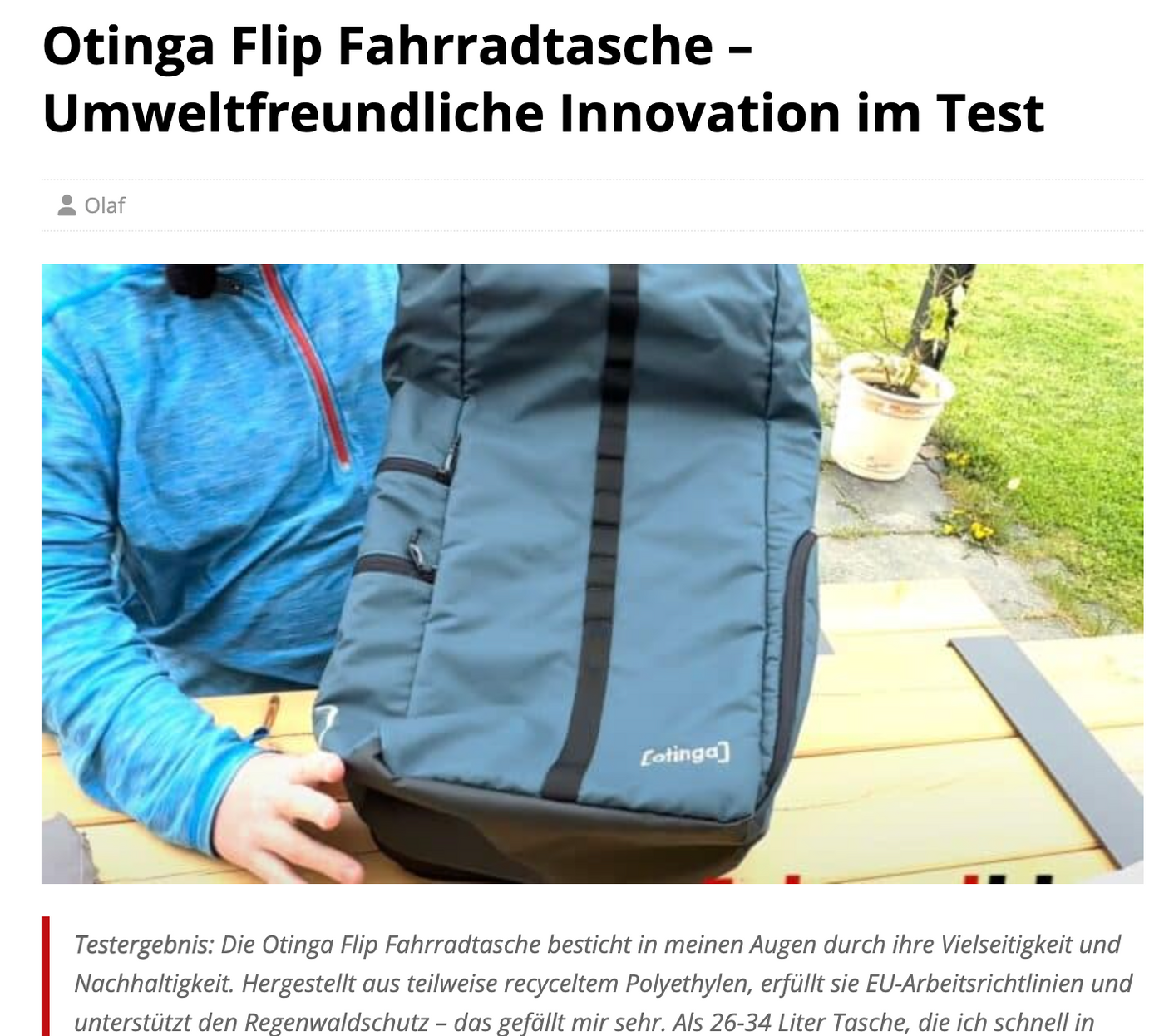 Erfahrungsbericht vom Flip